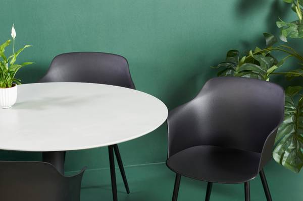 Chaise de jardin CAMILLA Noir - Métal - 58 x 1 x 1 cm