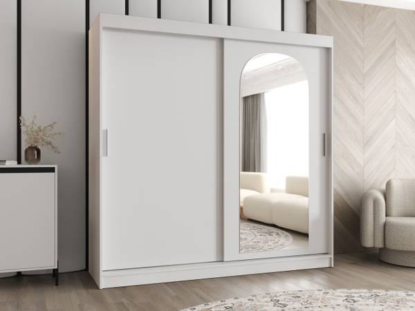 Kleiderschrank Selfie Weiß - Durchmesser: 200 cm