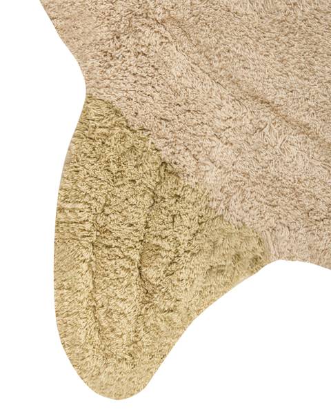 Teppich TORTIE Beige - Grün - Naturfaser - 110 x 130 cm