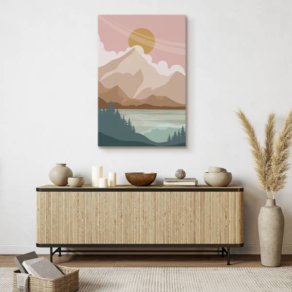Leinwandbild See 80 x 120 x 120 cm