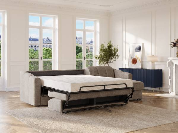 Schlafsofa DARIELO Taupe