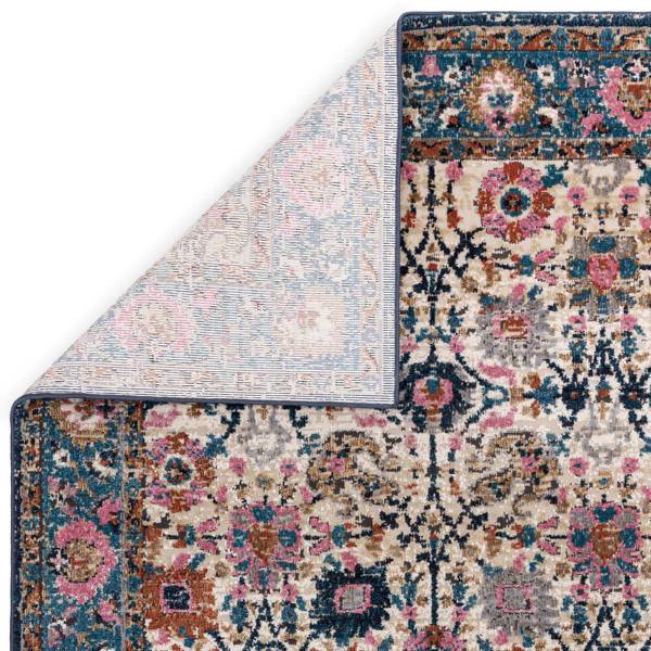 Wohnzimmerteppich im Orientstil SANAB Blau - Textil - 190 x 1 x 290 cm