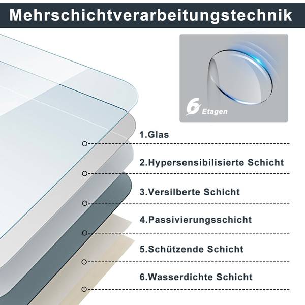 LED-Spiegel Reddy 60 x 60 cm
