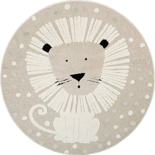 Kinderteppich Jungle Kids B Beige - Polypropylen - 120 x 1 x 120 cm