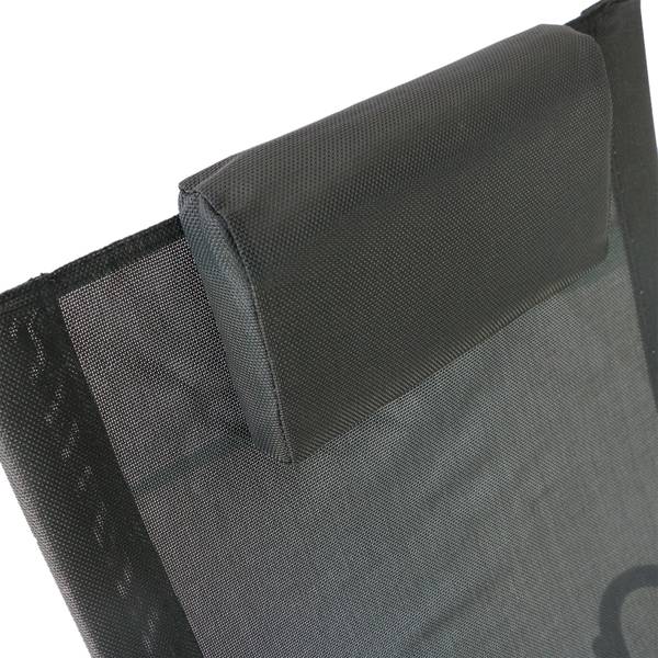 Schaukelstuhl mit Kopfkissen 84A-090 Braun - Metall - 62 x 88 x 105 cm
