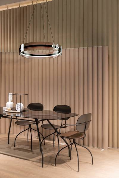 Hängelampe Modern Kos Grau - Metall - 62 x 10 x 62 cm