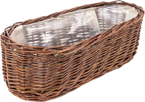 Blumentopf 35B Braun - Naturfaser - 11 x 11 x 35 cm