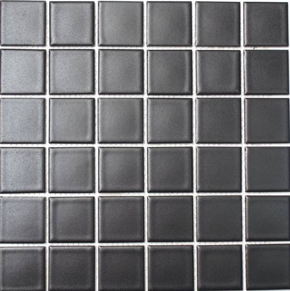 Mosaikfliesen 16-0311 Schwarz - Keramik - 30 x 30 x 30 cm
