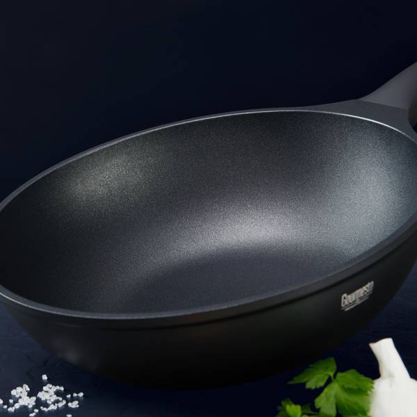 Wok  LINE Schwarz - Metall - Kunststoff - 30 x 10 x 30 cm