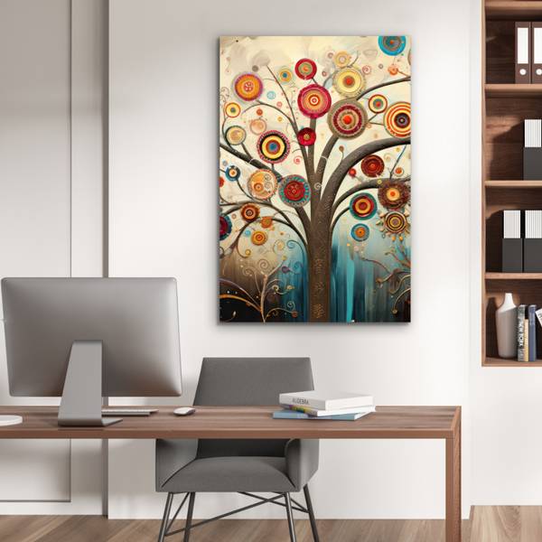 METALLBILD Baum 60 x 90 cm