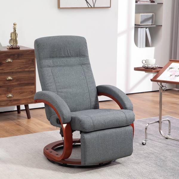 Relaxsessel 839-849V70GY Grau - Textil - 68 x 100 x 86 cm