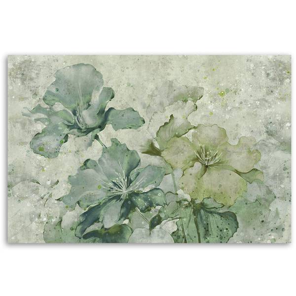 Wandbild blumen aquarell 100 x 70 cm