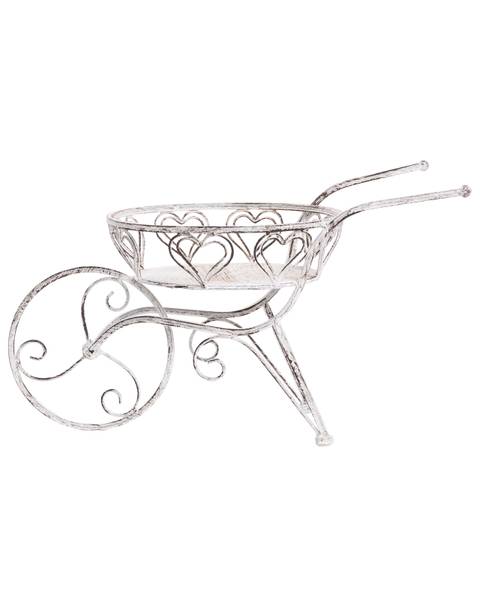 Outdoor Blumentopf VETCH Weiß - Metall - 58 x 31 x 35 cm