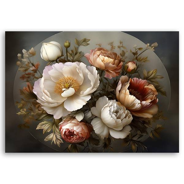 Canvas schilderij Bloemen 100 x 70 cm