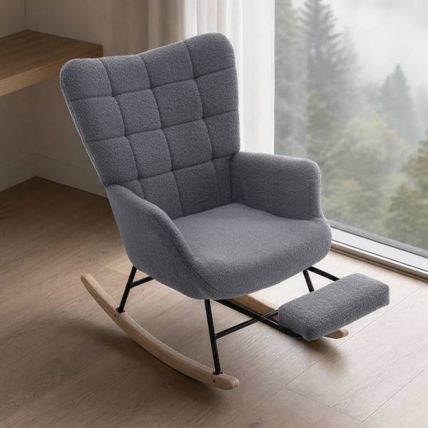Relaxliege ZY-033 Grau - Webstoff - 68 x 91 x 88 cm