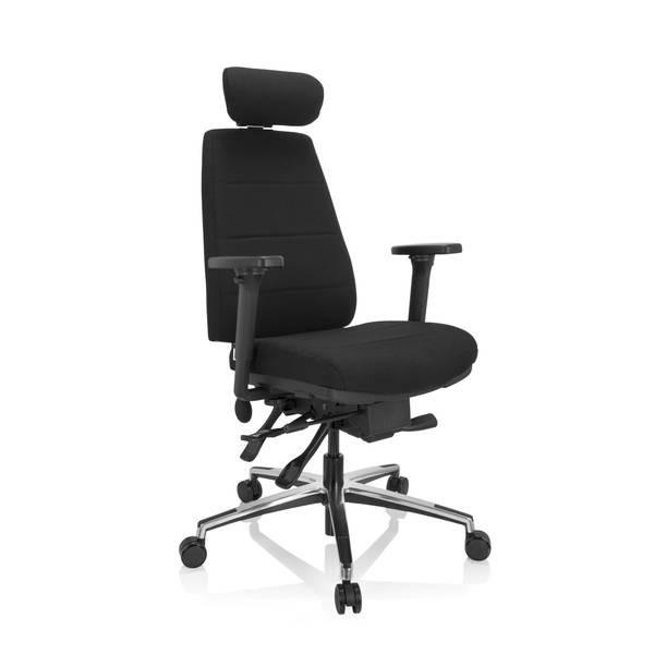 Bürostuhl PHOENIX PRO I Schwarz - Polyester - 70 x 144 x 56 cm