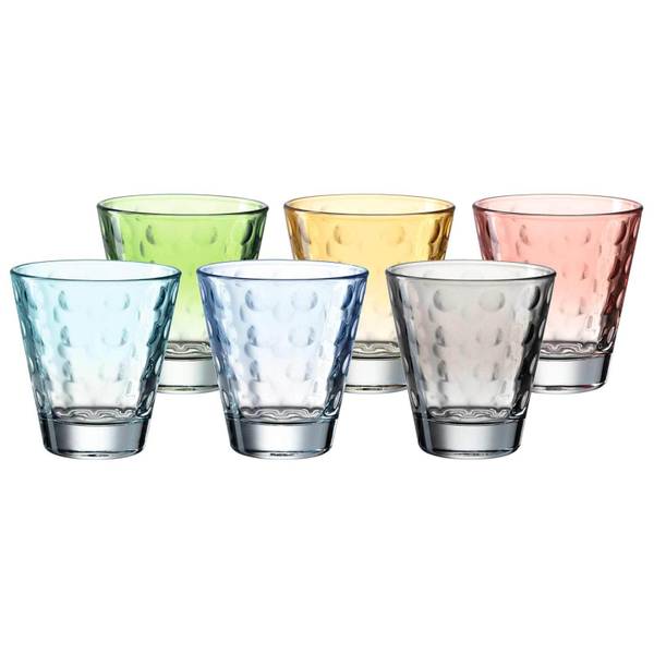Trinkgläser Optic 6er Set Glas - 9 x 9 x 9 cm