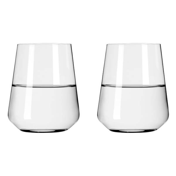 Wasserglas Lichtweiss Julie #1 (2er-Set) Kristallglas - 10 x 11 x 10 cm