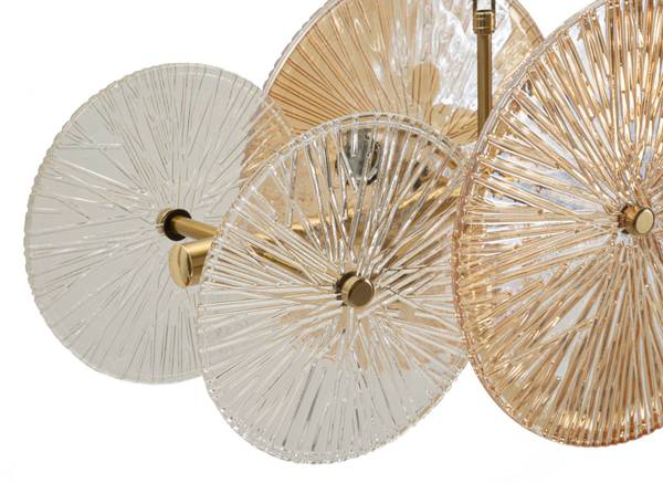 Kroonluchter Osaka goud - metaal - 100 x 28 x 23 cm