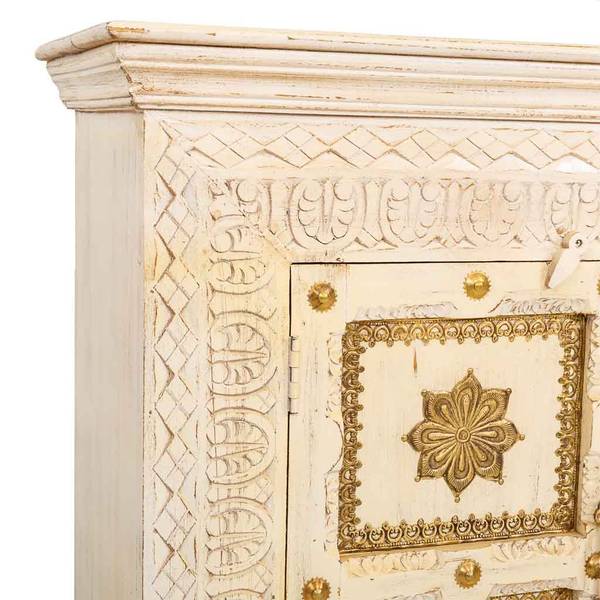 Sideboard 4523254978 Beige - Massivholz - 180 x 90 x 40 cm