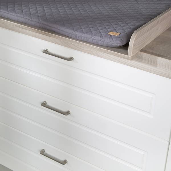 Set de chambre bébé Felicia 3 pcs Blanc - Acier inoxydable