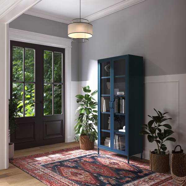 Vitrinenschrank Angelo Blau