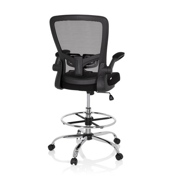 Bürodrehstuhl VENDO WORK Schwarz - Polyester - 58 x 125 x 60 cm