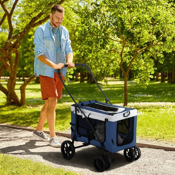 Hundebuggy D00-192V00DB Dunkelblau