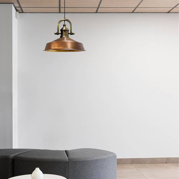 Asletl-Finke 40cm Pendelleuchte Kupfer Kupfer