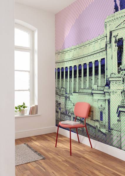 Fototapete 612140 Violett - Papier - 300 x 250 x 250 cm