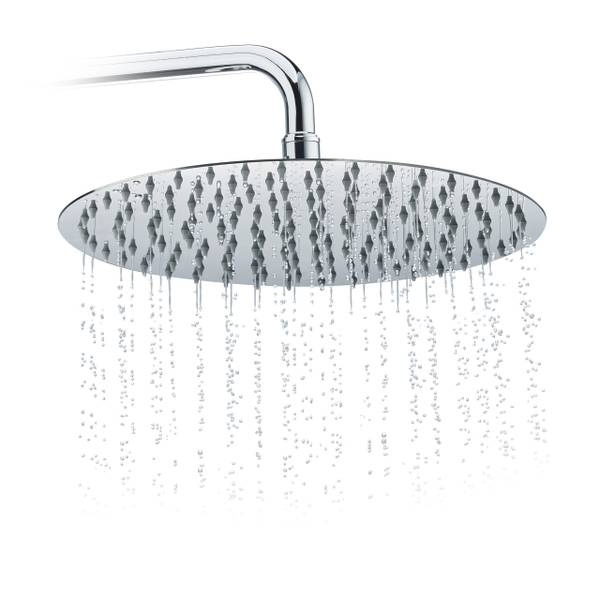 Pomme De Douche Pluie Auralum - 25x25 Cm (10 Pouces) - Acier Inoxydable, Buses Auto-nettoyantes - Réglable 360° - Filetage G1/2