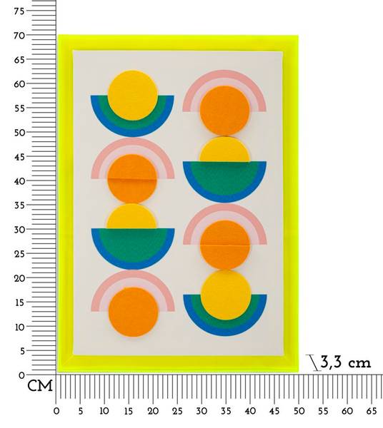 Schilderij op canvas Pop Art B deels massief hout - 50 x 70 x 3 cm