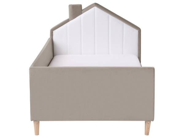 Kinderbett KERVAN Beige - Taupe - Weiß