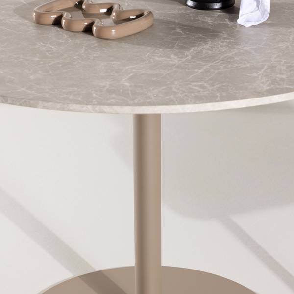 Esstisch Lycke Beige - Holzwerkstoff - 110 x 75 x 110 cm