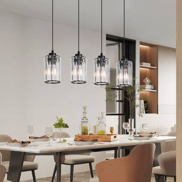Pendelleuchte Marshall Schwarz - Metall - 5 x 140 x 58 cm