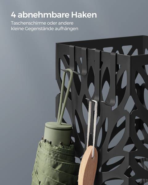 Porte-parapluies Saint-Domingue Noir - Matière plastique - 16 x 41 x 16 cm