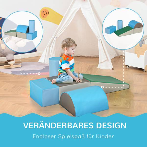 Schaumstoffblöcke 3D0-004 5er-Set Blau