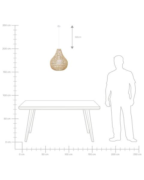 Pendelleuchten MOLOPO Beige - Papier - 40 x 167 x 40 cm