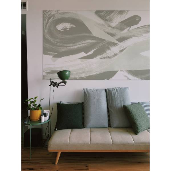Tableau infini vert en toile imprimée 110 x 200 x 4 cm