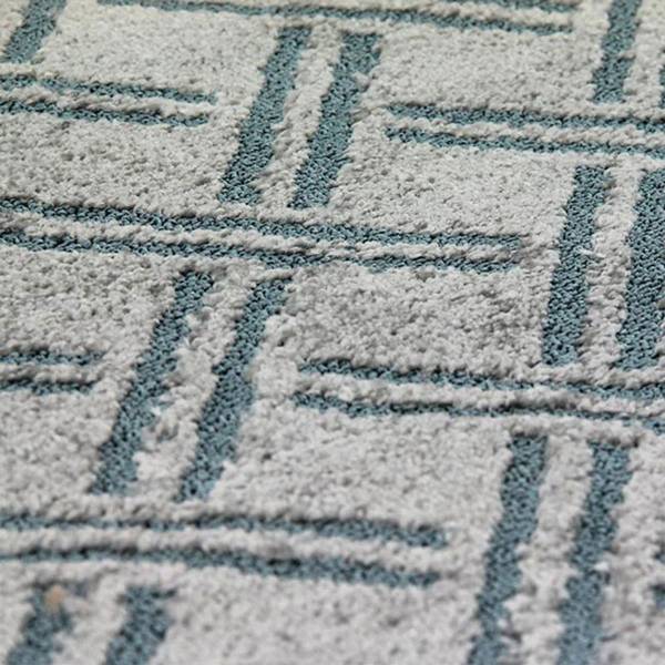 Tapis STRUCTURA Gris - Textile - 133 x 190 x 190 cm