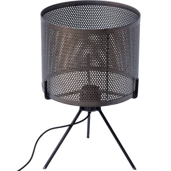 Tischlampe Kelly Silber - Metall - 25 x 40 x 25 cm