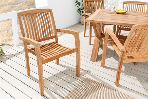Gartenstuhl EMPIRE TEAK Braun - Teakholz - 57 x 90 x 65 cm