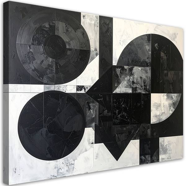 Wandbild Kreise 100 x 70 cm