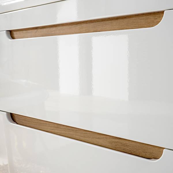Waschtisch LUTON-56-518 Weiß - Holzwerkstoff - 61 x 63 x 46 cm