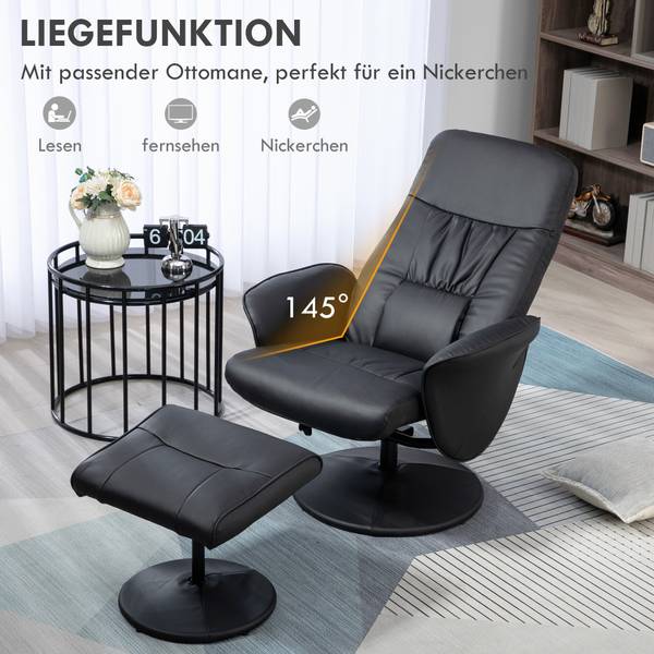 Relaxsessel 833-694V02BK Schwarz
