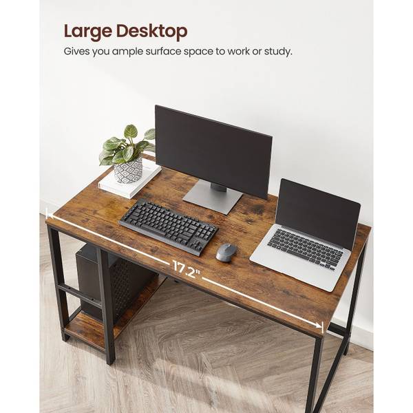 Bureau Yaoundé bruin - metaal - 120 x 75 x 60 cm