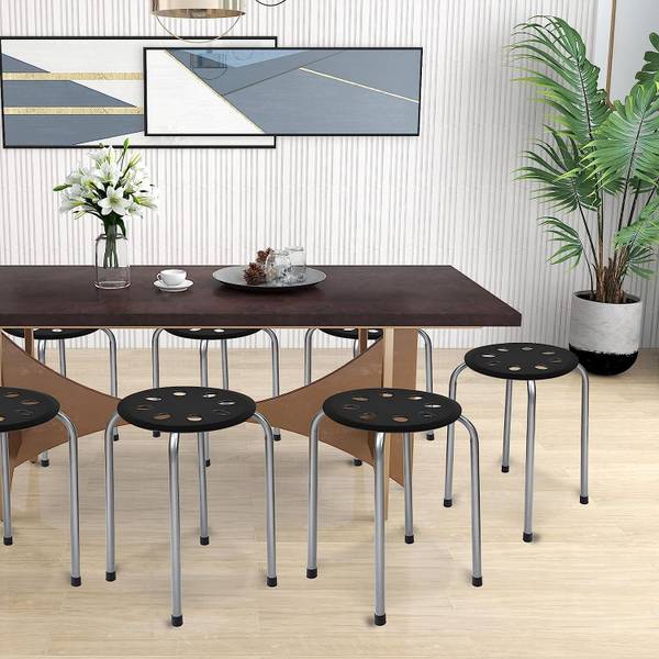 Stapelhocker HW64245 (6er Set) Grau