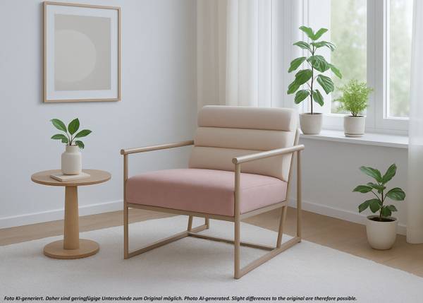 Fauteuil lounge O38 Rosé