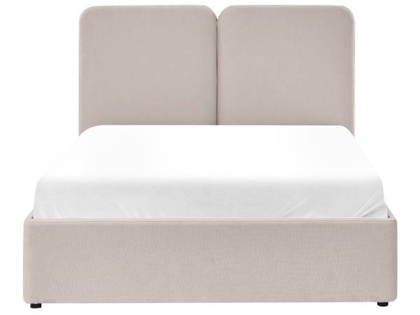 Doppelbett ARBOIS Beige - Schwarz - Liegefläche Breite: 140 cm