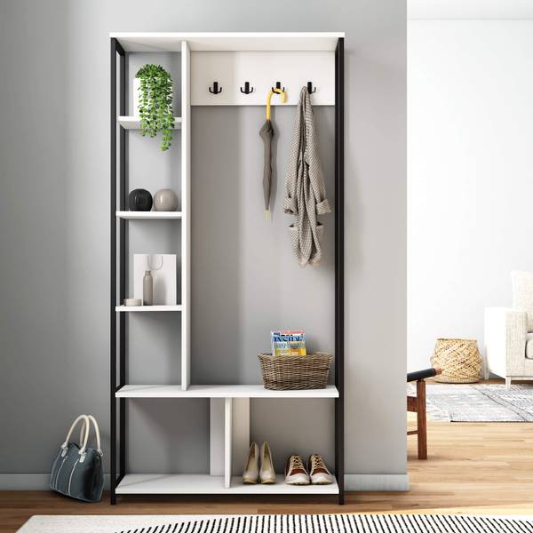 Kompaktgarderobe Caigua Weiß
